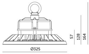 Plafoniera LED industriale RIO PRO HIGHBAY LED/200W/230V 4000K IP65