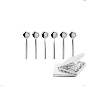 Confezione a libro 6 pezzi cucchiaino moka Kyoto Origami, Acciaio inox (Aisi 304) inox lucido