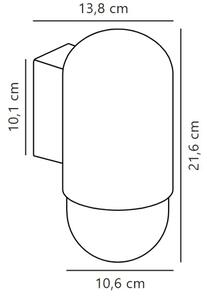 Nordlux - Applique da esterno HEKA 1xE27/60W/230V IP54 nero