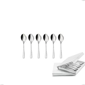 Confezione a libro 6 pezzi cucchiaino moka Lady, 18/10 (AISI304), spessore 2,5 mm