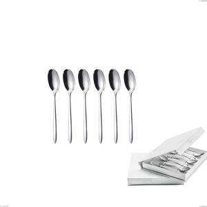 Confezione a libro 6 pezzi cucchiaino moka live, Acciaio inox (Aisi 304) lucido