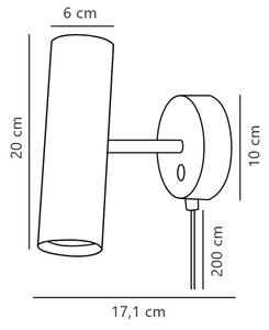 DFTP by Nordlux - Faretto da parete MIB 1xGU10/8W/230V bianco
