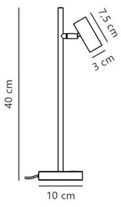 Nordlux - Lampada da tavolo LED dimmerabile OMARI LED/3,2W/230V nero