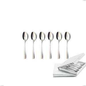 Confezione a libro 6 pezzi cucchiaino moka Onda, Acciaio inox (Aisi 304) lucido
