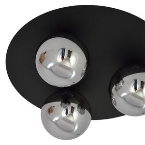 Plafoniera SOLAR 3xE14/10W/230V nero/grigio