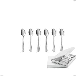 Confezione a libro 6 pezzi cucchiaino moka Royal Retro, Acciaio inox 18-10 finitura vintage, spessore 2.5 mm