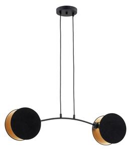 Lampadario a sospensione con filo MOTIF 2xE27/15W/230V nero