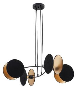 Lampadario a cavo MOTIF 4xE27/15W/230V nero
