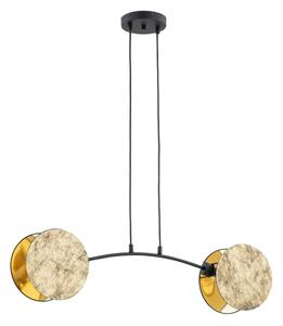Lampadario a sospensione con filo MOTIF 2xE14/10W/230V oro