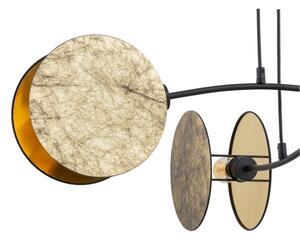 Lampadario a sospensione con filo MOTIF 4xE27/15W/230V oro