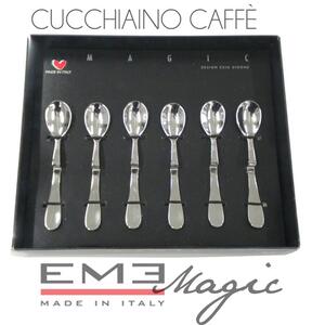 Cucchiaino da Caffe 6 pezzi Magic in acciaio inox 1810 lucidato a specchio spessore 2 mm