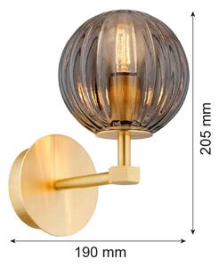 Argon 8508 - Applique PALOMA 1xE14/7W/230V oro/nero