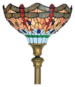 Searchlight EU1285 - Tiffany lampada con piedistallo LIBELLULA 1xE27/60W/230V