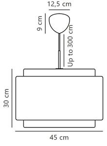 DFTP by Nordlux - Lampadario a sospensione con filo TAKAI 1xE27/25W/230V