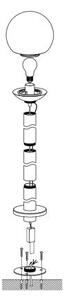 Eglo 33566 - Lampada LED dimmerabile da esterno NISIA-C 1xE27/9W/230V 980 mm IP44