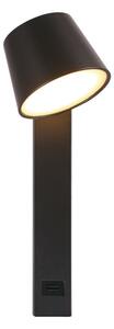 Luce Spot da parete a LED con porta USB LED/8W/230V 3000K