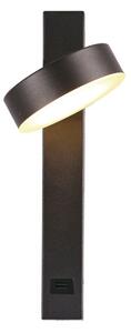 Luce Spot da parete a LED con USB port LED/8W/230V 3000K