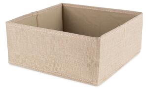 Scatola beige in tessuto 28x12x12 cm Sandy – Compactor
