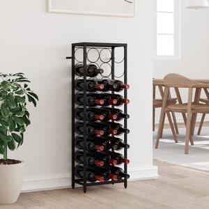 Portabottiglie Vino 120Bottiglie 112,5x23x123,5cm Massello Pino