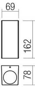 Redo 90530 -Applique a LED da esterno BRIO LED/10W/230V 3000K IP54 antracite