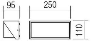 Redo 90237 - Applique a LED da esterno SPECTRA LED/16W/230V 3000K IP54 bianco