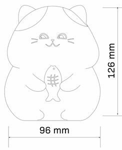 Lampada a LED RGBW Dimmerabile per bambini GATTO LED/1W/3,7V 1200 mAh