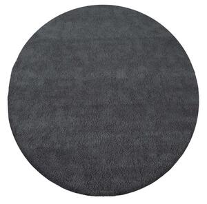 Moderno tappeto rotondo in nero 133X133