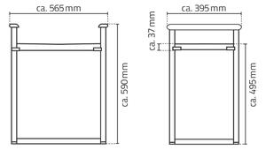 RIDDER Sgabello da Bagno Pieghevole 150 kg Bianco A00601101