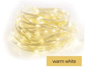 Catena luminosa LED da esterno 120 LED, 17 m, IP44, bianco caldo