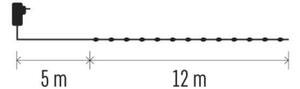 Catena luminosa LED da esterno 120 LED, 17 m, IP44, bianco caldo