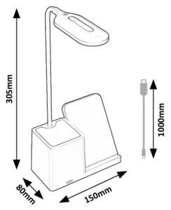 Rabalux 74232 - Lampada da tavolo LED dimmerabile CERIE LED/4W/5V nero