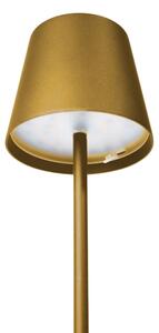 Lampada da tavolo LED da esterno dimmerabile LED/4W/4000 mAh 3000/4000/5500K IP44 oro