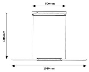 Rabalux 72231 - Lampadario LED a sospensione con filo SINDRI LED/36W/230V