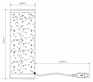 Lampada da tavolo dimmerabile LED RGBW STELLA MINI LED/5W/5V con telecomando