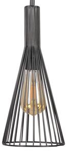 Lampadario a sospensione con filo TIANA 3xE27/20W/230V nero