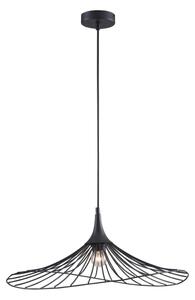 Lampadario a sospensione con filo ARIELLE 1xE27/20W/230V diametro 50 cm nero
