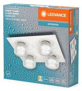 Ledvance - Plafoniera LED da bagno ORBIS FLAME 4xLED/5,5W/230V IP44 bianco