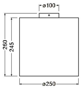 Ledvance - Plafoniera DECOR CARDBOARD 1xE27/15W/230V diametro 25 cm