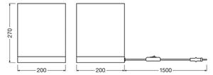 Ledvance - Lampada da tavolo DECOR CARDBOARD 1xE27/15W/230V 20x20 cm