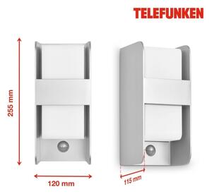 Telefunken 321104TF-Applique da esterno con sensore 1xE27/12W/230V IP44 bianco