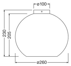 Ledvance - Plafoniera DECOR CARDBOARD 1xE27/15W/230V diametro 26 cm