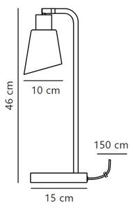 Nordlux - Lampada da tavolo MOLLI 1xE14/25W/230V