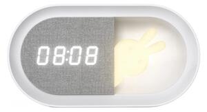 LED Piccola lampada notturna dimmerabile con sveglia BUNNY LED/1,2W/5V 3000K