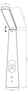 Lampada da tavolo LED dimmerabile con funzione Touch BUNNY LED/7W/230V 2700/4000/6500K bianco