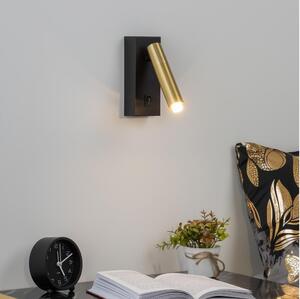 Brilagi - Luce Spot da parete LED dimmerabile MAYA 1xG9/4W/230V nero/oro
