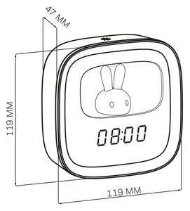 Lampada notturna dimmerabile LED con sveglia BUNNY LED/1,2W/5V 3000K