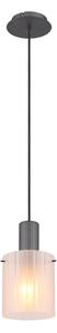 Globo 15904HF - Lampadario a sospensione con filo TULIVAR 1xE27/40W/230V diametro 18 cm bianco