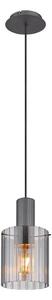 Globo 15904HS - Lampadario a sospensione con filo TULIVAR 1xE27/40W/230V diametro 18 cm grigio