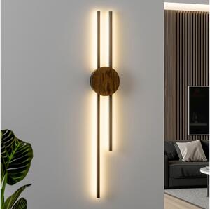 Brilagi - Lampada da parete LED WOODY COLLINE 15W 230V 80 cm rovere/noce