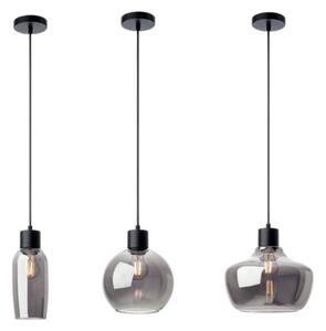 Redo 01-4046 - Lampadario a sospensione con filo ATLANTIS 1xE27/42W/230V diametro 26 cm nero